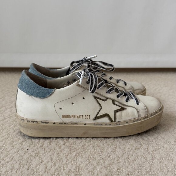 Golden Goose_  Hi Star Sneakers with Additional Lace Accessory - Picture 2 of 11